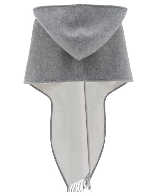Sciarpa Con Cappuccio di Ferragamo in Gray