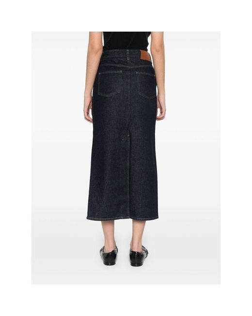 Loulou de Saison Blue Cotton Skirts