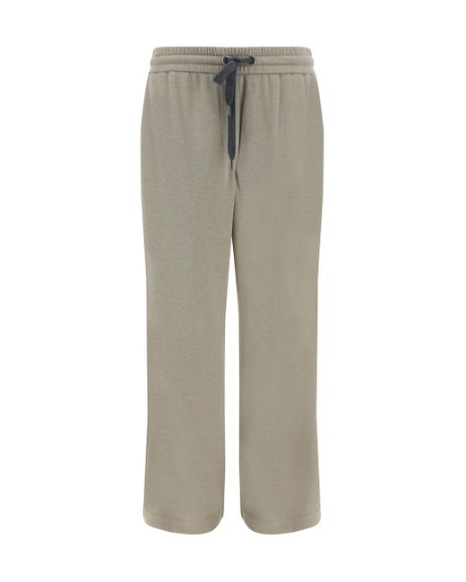 Pantaloni della Tuta di Brunello Cucinelli in Gray