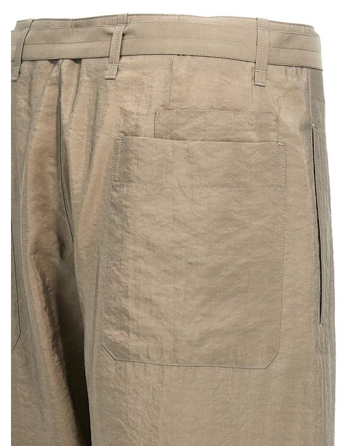 Lemaire Natural 'Seamless Belted' Trousers for men