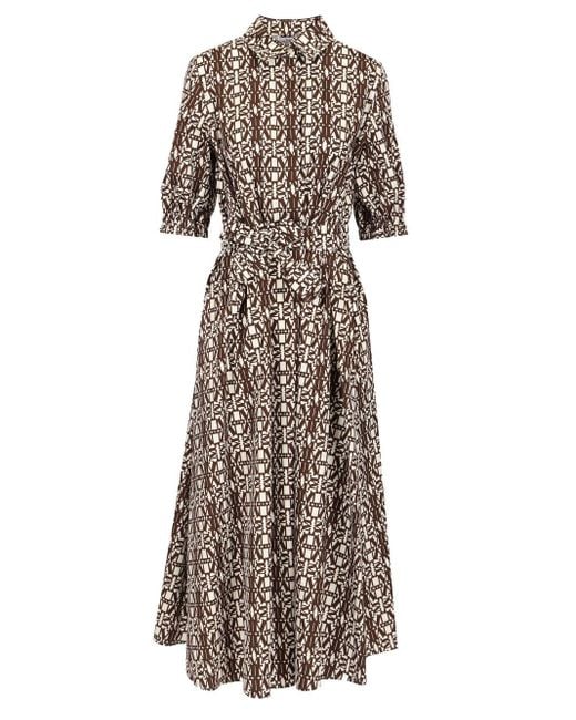 【Max Mara】Printed cotton shirtdress Max Mara Printed Cotton Shirtdress Dresses | Lyst