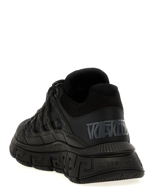 Sneakers nere con design firmato di Versace in Black da Uomo