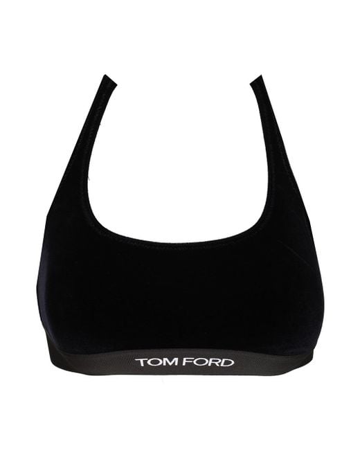 Tom Ford Black Velvet Top Underwear