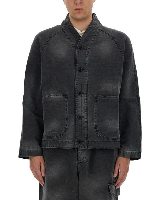"Erkin" Jacket-Uomo di YMC in Black da Uomo