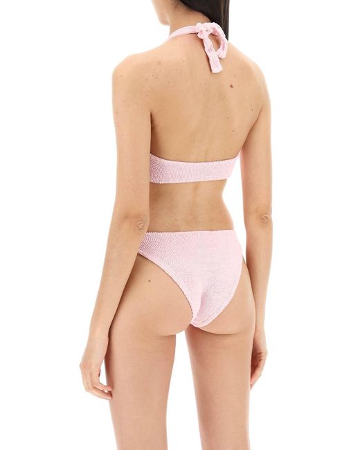 Reina Olga Pink Pilou Bikini Set