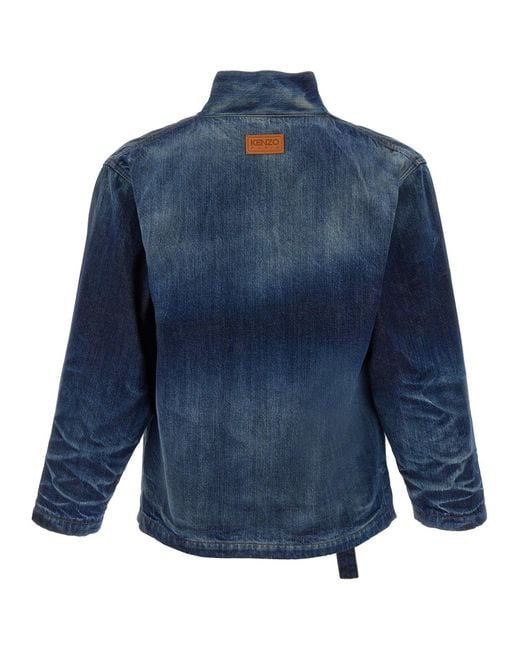 Kimono Jacket Puffer Jackets Blu-Uomo di KENZO in Blue da Uomo