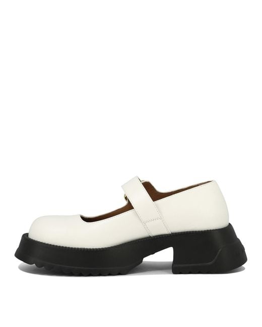 Marni White Mary Jane With Platform Sole