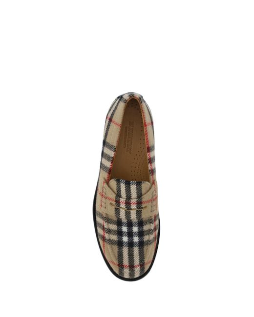 Burberry White Loafers