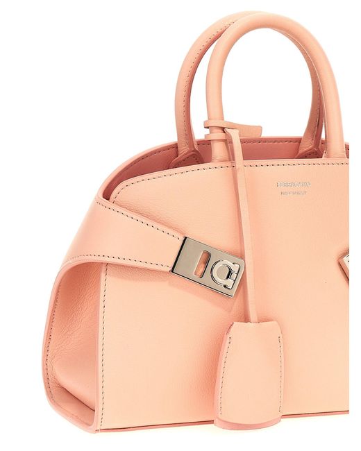 Ferragamo Pink 'Hug Mini' Handbag