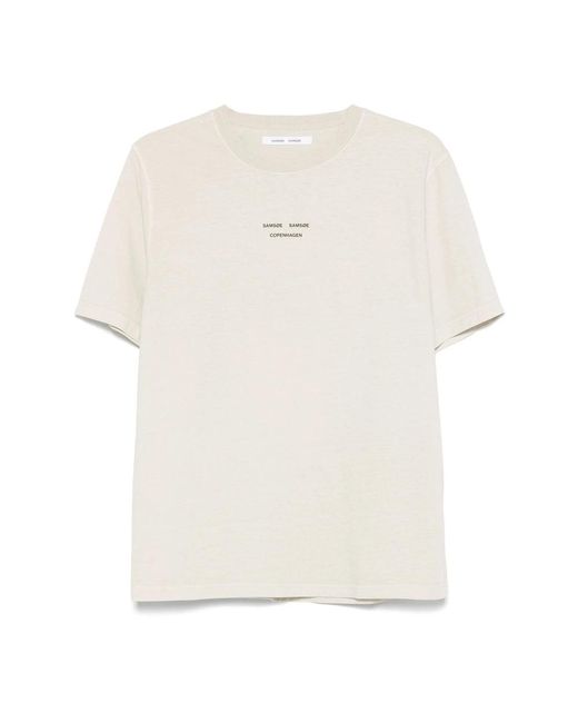 Samsøe & Samsøe White Cotton T Shirts for men