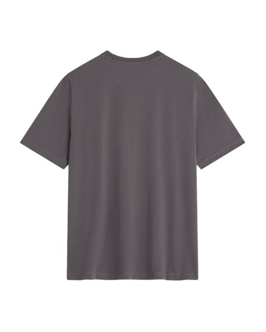 Maison Kitsuné Gray Fox Head Regular Fit Cotton T-Shirt for men