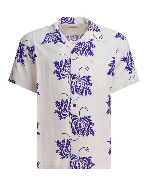 Sun Surf Blue "Hibiscus Coral" Shirt for men