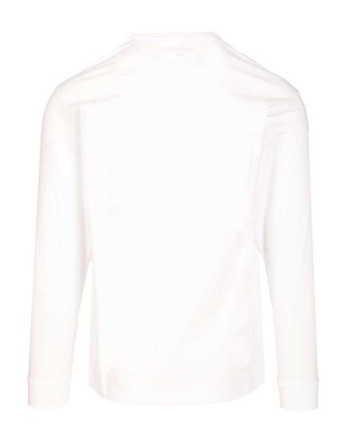 Carhartt White Long-Sleeved Cotton T-Shirt for men