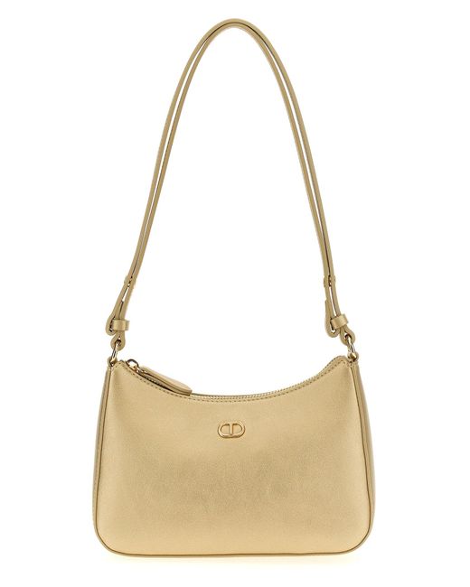 Twinset Natural Hobo Oval T Shoulder Bags