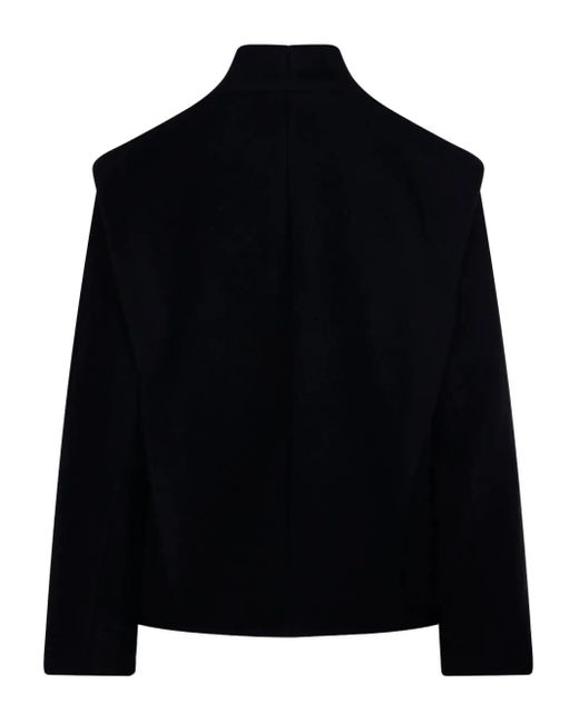 Isabel Marant Black Dyogo Padded Coat With Buttons