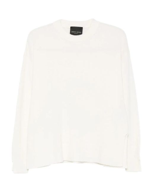Maglione Girocollo di Roberto Collina in White