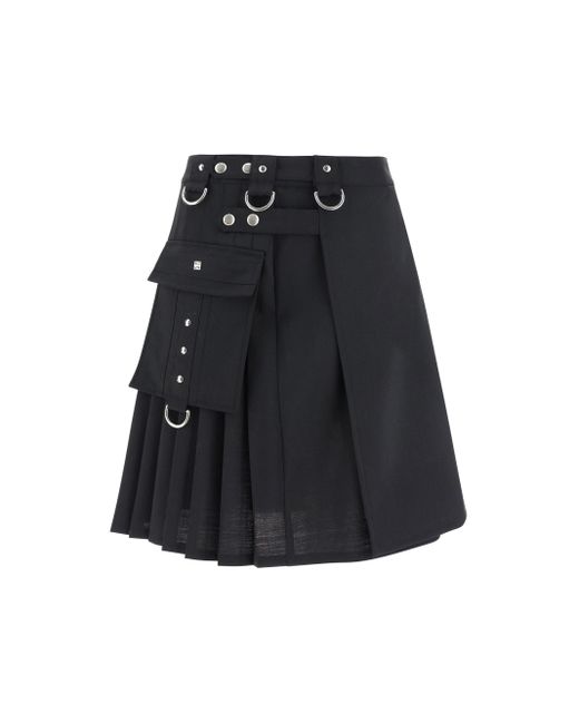 Givenchy Black Mini Skirt