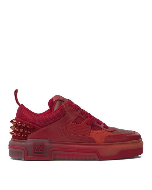 Christian Louboutin Red Astroloubi Sneakers & Slip-On for men