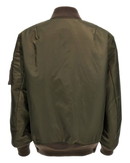 Sacai Nylon Reversible Bomber Jacket Casual Jackets, Parka in Green for ...