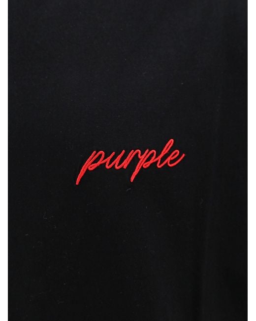 Purple Brand Black T-shirt for men