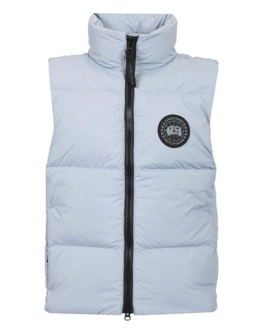 Canada Goose Men's Blue Lawrence Label Puffer Vest Coats Light