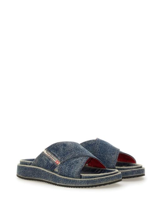 DIESEL Blue Cris Cros" Slide Sandals for men