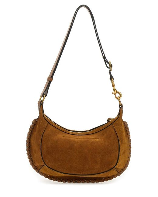 Borsa Oskan Moon A Spalla di Isabel Marant in Brown