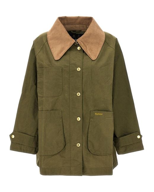 Barbour Green 'Hutton' Rain Jacket