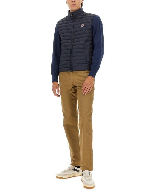 Colmar Blue Lightweight Down Vest With Drawstring for men