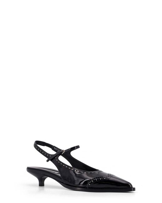 Miu Miu White Patent Leather Décolleté