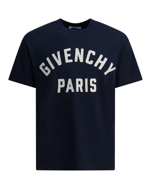 Paris T-Shirts Blu-Uomo di Givenchy in Blue da Uomo