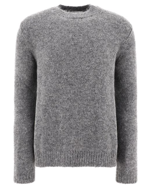 Jil Sander Gray Mélange-Effect Sweater for men