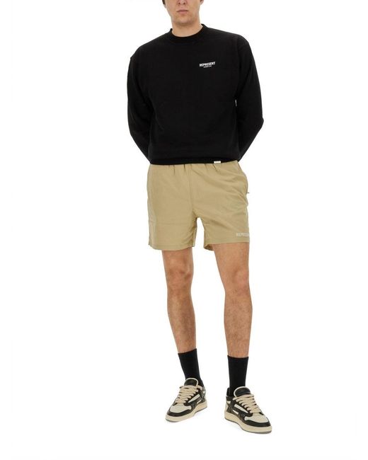 Represent Natural Bermuda With Logo for men