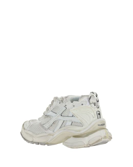 Sneakers Runner con ricamo di Balenciaga in White