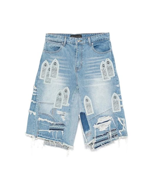 Shorts Cotone-Uomo di Who Decides War in Blue da Uomo