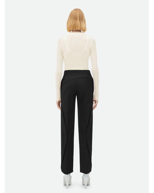 Bottega Veneta White Pantaloni