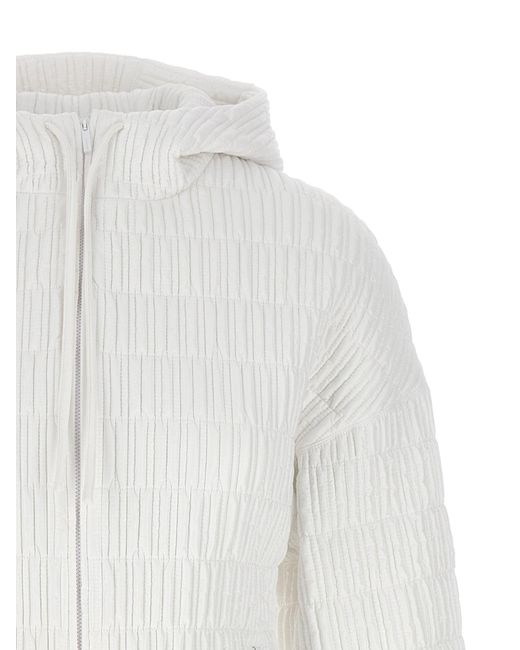 Quilted Bomber Jacket Giacche Bianco di Ferragamo in White