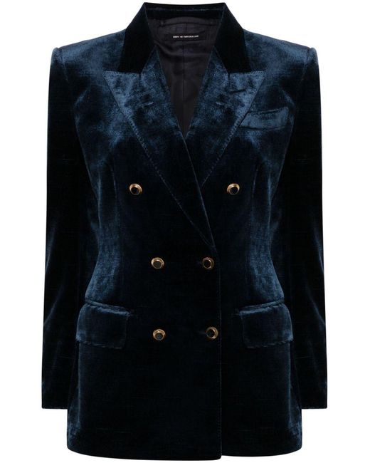 Blazer doppiopetto di Tom Ford in Blue