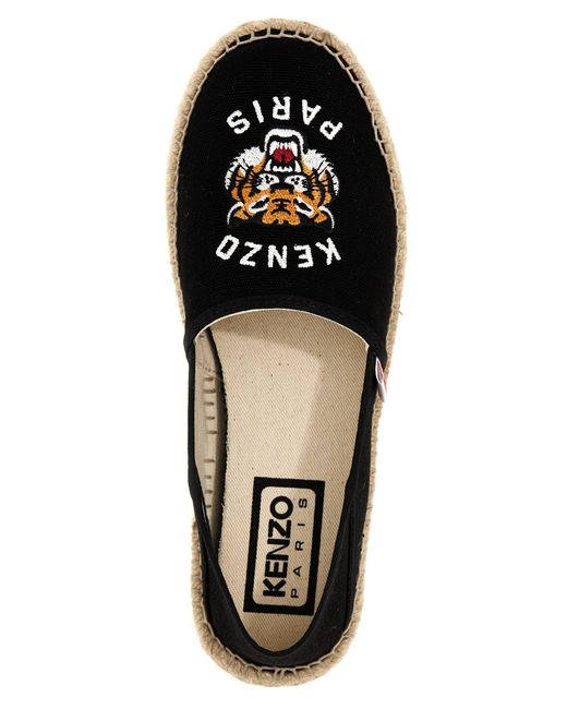 Tiger Flat Shoes Nero di KENZO in Black