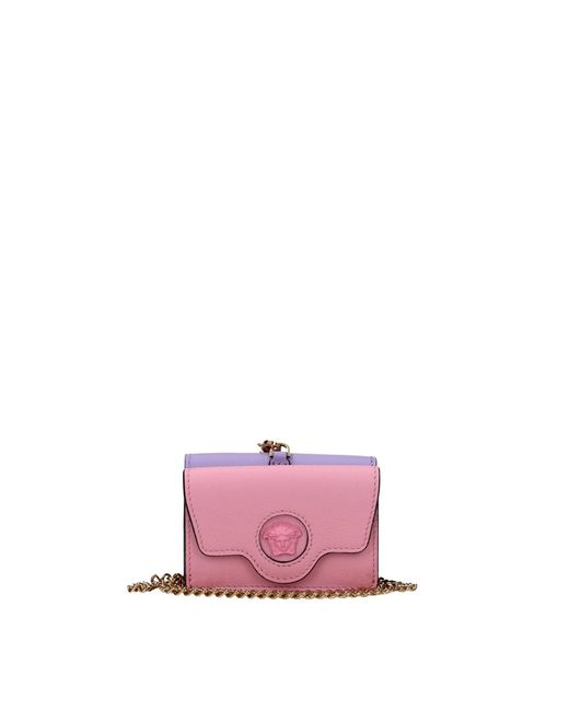 Versace Pink Wallets Leather Lilac
