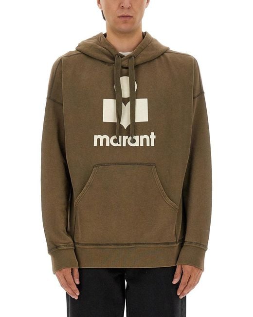Isabel Marant Green Miley" Sweatshirt With Logo for men