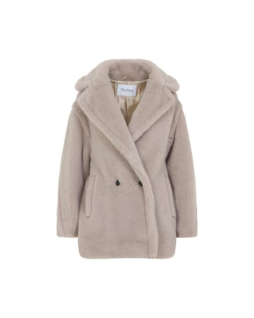 Olga Teddy Alpaca Coat-Donna di Max Mara in Gray