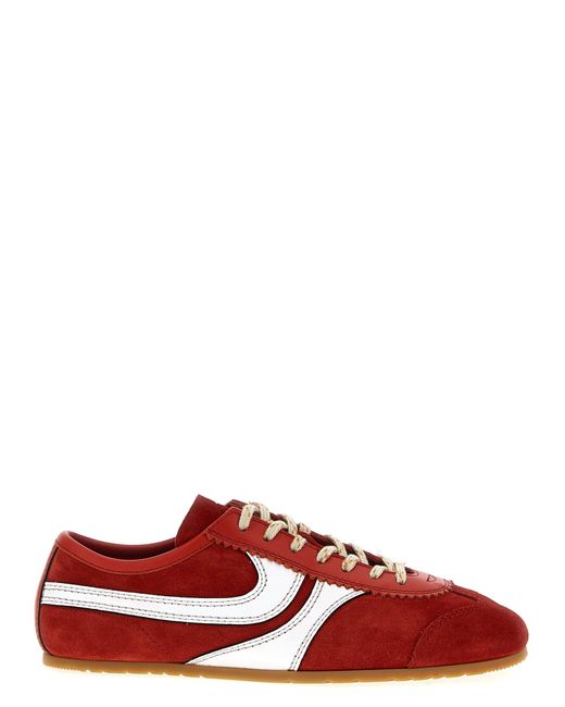 Suede Sneakers Rosso di Dries Van Noten in Red