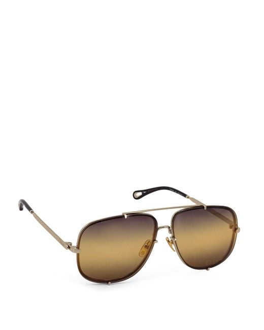 Chloé Multicolor Metal Sunglasses