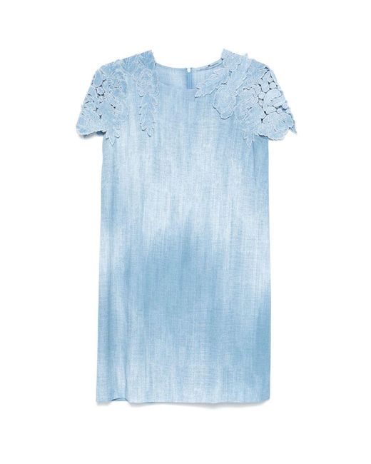 Ermanno Scervino Blue Polyester Suits & Dresses