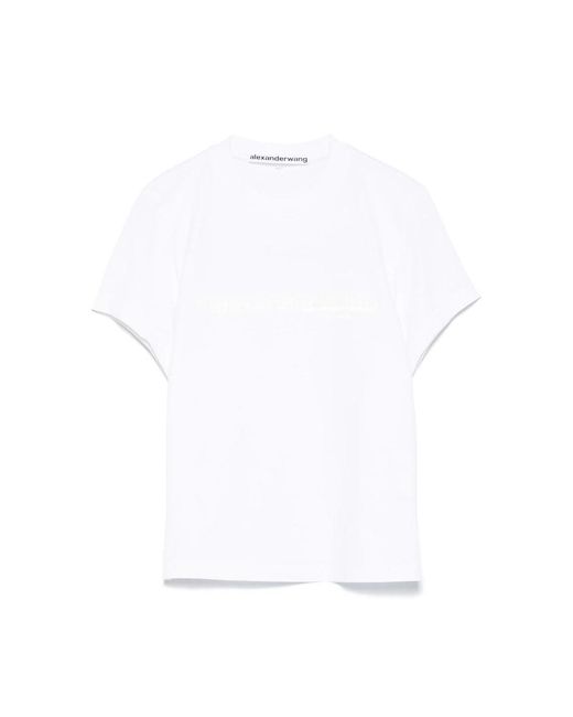 Alexander Wang White Cotton T Shirts for men