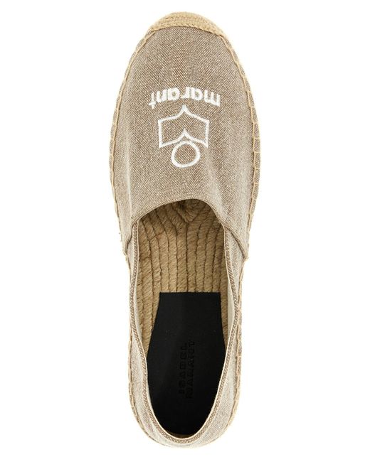 Canae Flat Shoes Beige di Isabel Marant in Gray