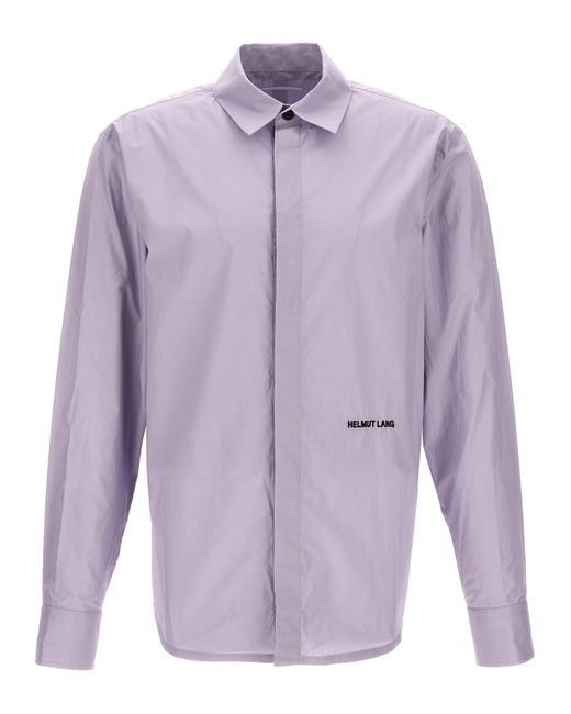 Helmut Lang Purple Embroidered Logo Shirt Shirt, Blouse for men