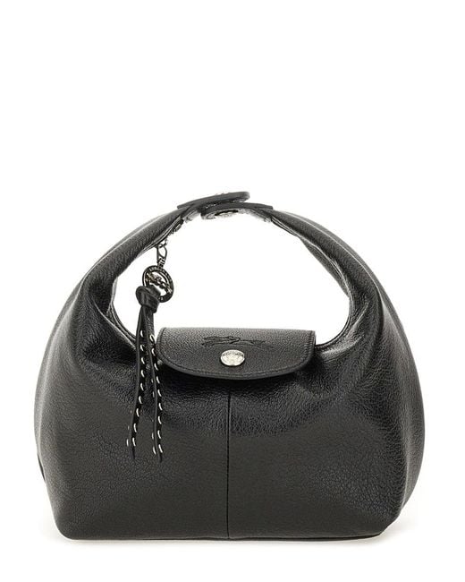 Longchamp Black "xs Le Pliage Xtra" Handle Bag