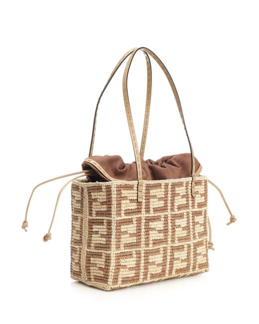 Fendi Metallic Roll Small Tote Bag